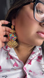 Aretes de corazon Bordados, aretes Tradicionales Mexicanos, Aretes bordados A mano, Artesanía Mexicana, Aretes San Antonino